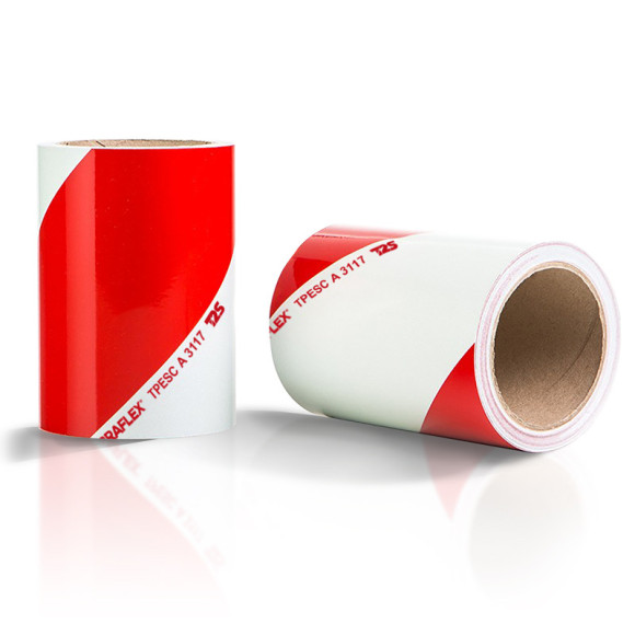 Kit de 2 rouleaux bandes alternées classe A visibilité 80m Kit de 2 rouleaux bandes alternées classe A visibilité 80m