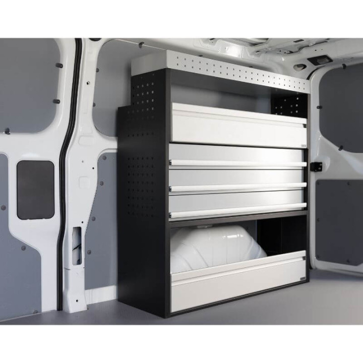Aménagement PROVAN (gauche ou droite) avec tiroirs pour Citroen Jumpy 2007-2016 (photo générique)