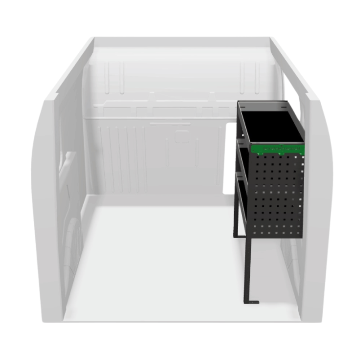 Aménagement pour Ford Courier 2014-2024 droit vue de côté