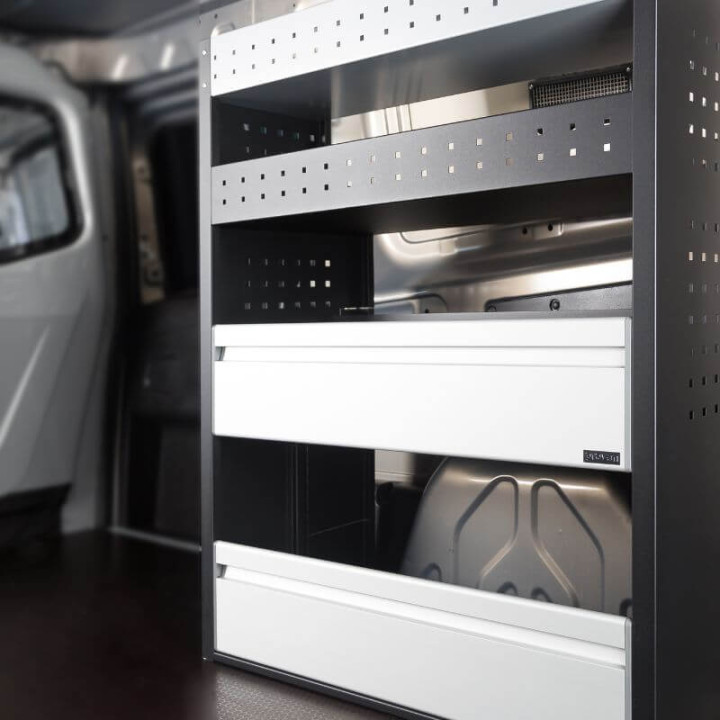 Aménagement PROVAN L830mm (gauche ou droite) pour Volkswagen Caddy 2021+ (photo générique)