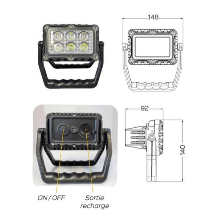 copy of Phare LED autonome et magnétique