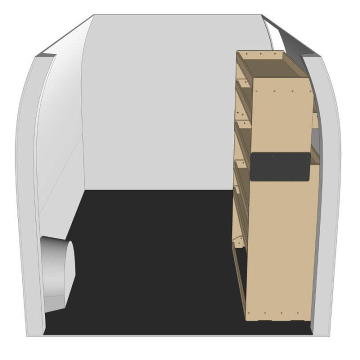 Étagère métal Renault Master 2010-2024 L1110mm|droite