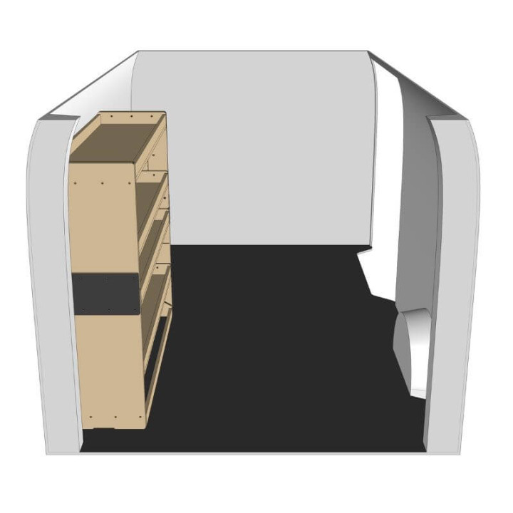 Rohholzregal rechts Seitenansicht Opel Vivaro 2014-2019