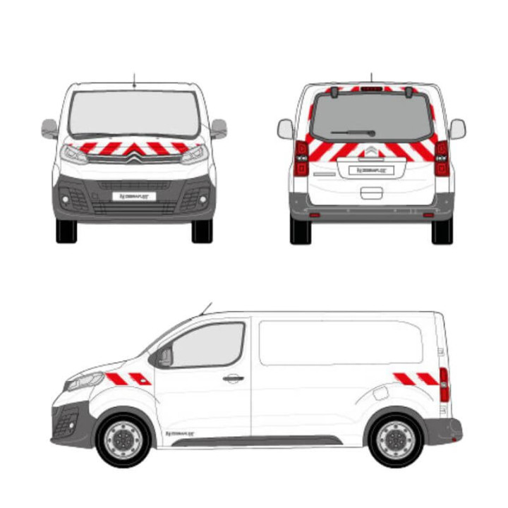 Markierungskit - Citroen Jumpy mit Heckklappe