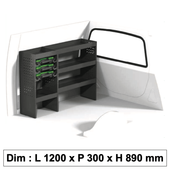 Aménagement métallique ECO5 pour véhicule utilitaire Aménagement métallique ECO5 pour véhicule utilitaire