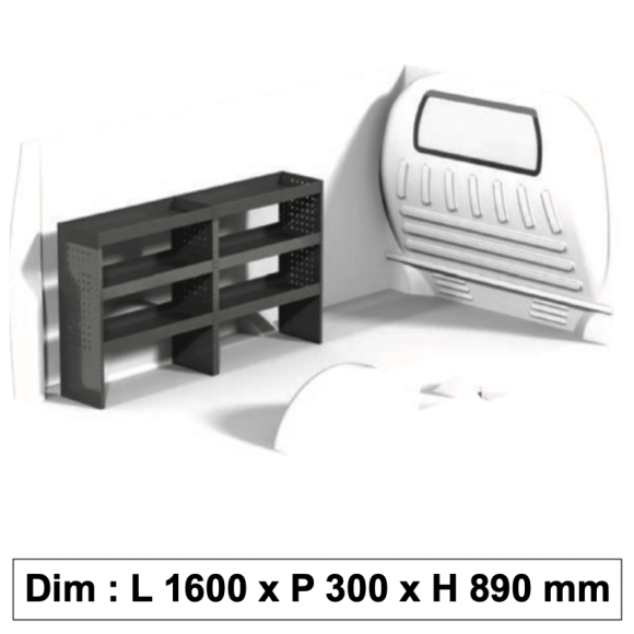Aménagement métallique ECO8 pour véhicule utilitaire Aménagement métallique ECO8 pour véhicule utilitaire