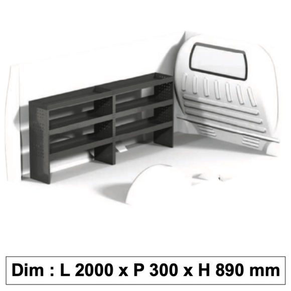 Aménagement métallique ECO9 pour véhicule utilitaire Aménagement métallique ECO9 pour véhicule utilitaire