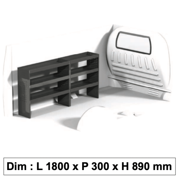 Aménagement métallique ECO12 pour véhicule utilitaire Aménagement métallique ECO12 pour véhicule utilitaire
