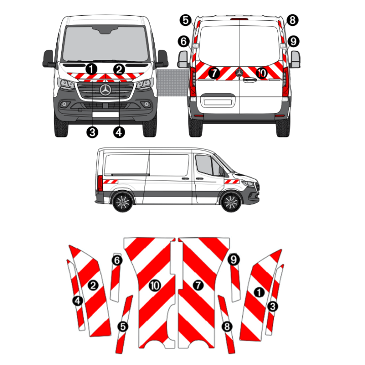 Kit de balisage Mercedes Sprinter