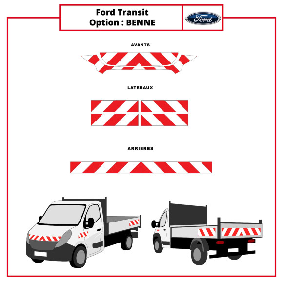kit de balisage Ford Transit Benne kit de balisage Ford Transit Benne