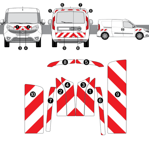 Kit de balisage - Fiat Doblo Kit de balisage - Fiat Doblo