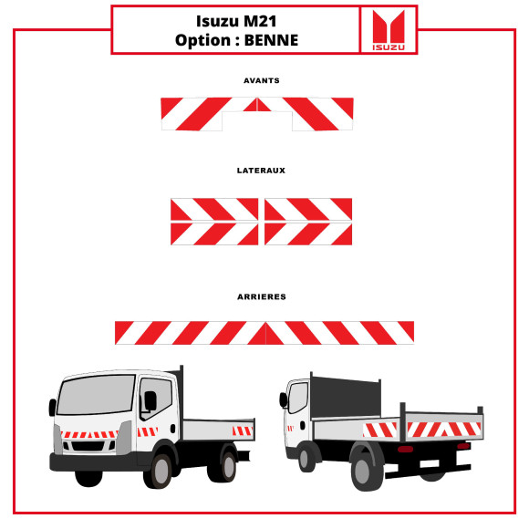 Markierungsset für Isuzu M21 Kipper Markierungsset für Isuzu M21 Kipper