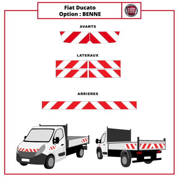 Markierungsset für Fiat Ducato Kipper Markierungsset für Fiat Ducato Kipper