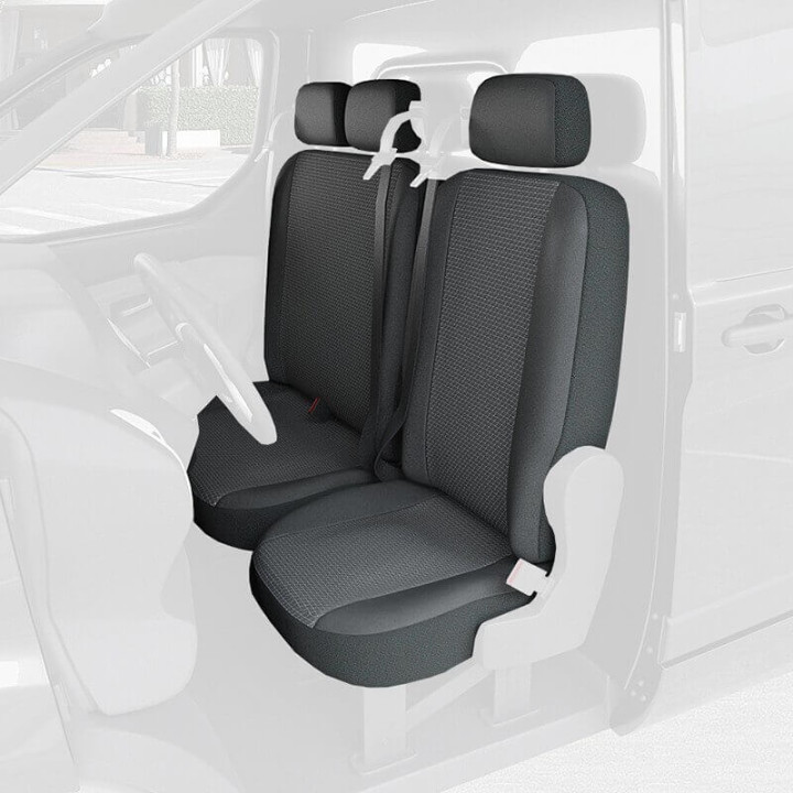 Housses de siège en simili cuir -  Citroen Jumpy 2016+
