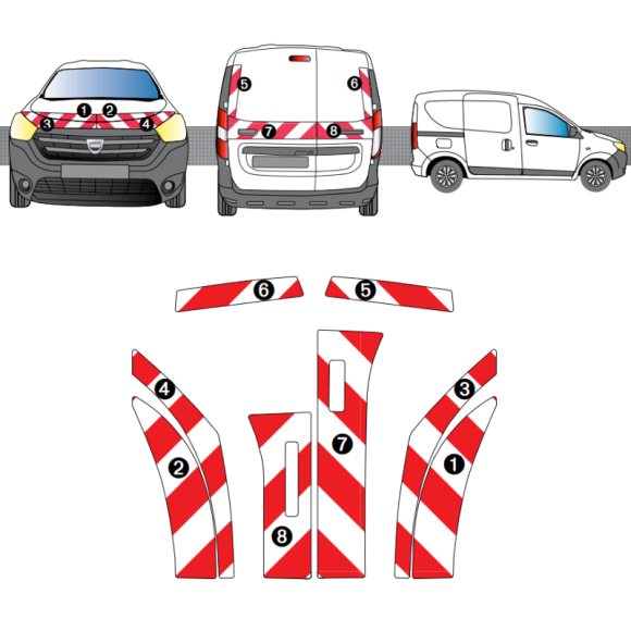 Kit de balisage Peugeot Partner Kit de balisage Peugeot Partner