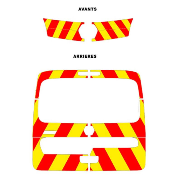 Gelb/Rotes Markierungsset für Renault Kangoo 2008-2020 - 9