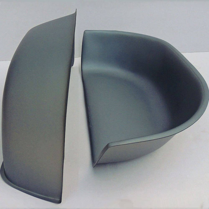 Thermogeformte Radkästen aus HDPE, extrem widerstandsfähig