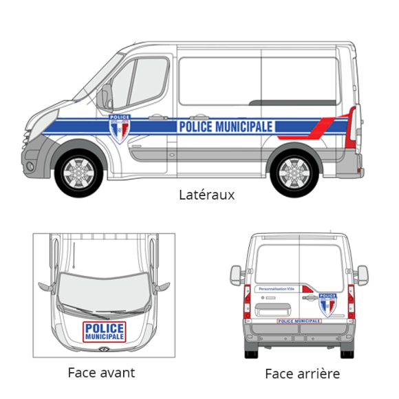 Markierungs-Kit Stadtpolizei Nutzfahrzeug