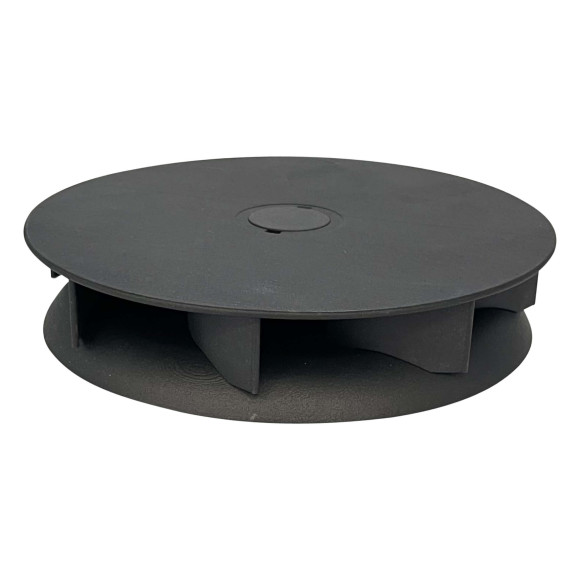 Aérateur de toit rotatif plat noir Aérateur de toit rotatif plat noir