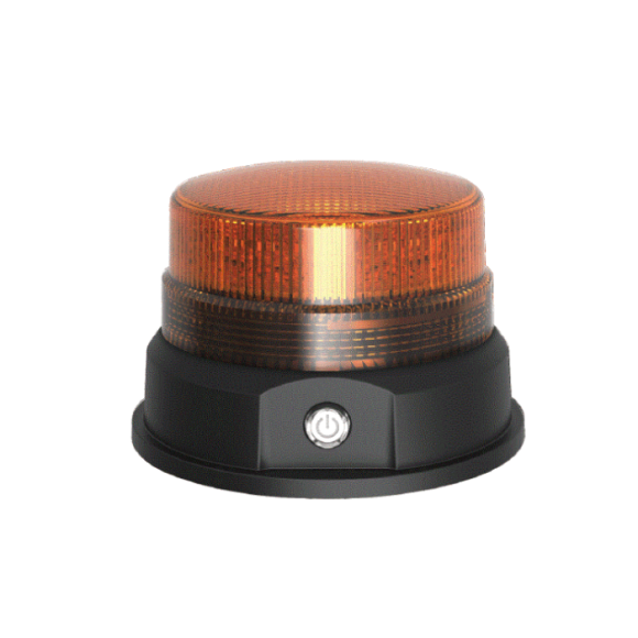 Orangefarbenes LED-Rundumleuchte kabellos - magnetisch Orangefarbenes LED-Rundumleuchte kabellos - magnetisch