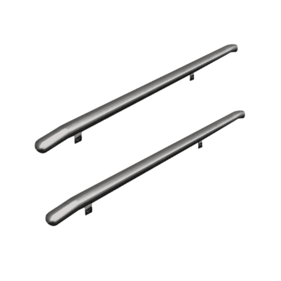 Barres latérales de protection pour Nissan NV200 en inox brossé. Barres latérales de protection pour Nissan NV200 en inox brossé.